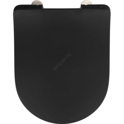 WENKO 23827100-WC седалка SEDILO 45, 2x36, 2 cm черна/сребриста (WE0662)