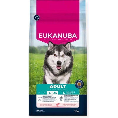 EUKANUBA Life Care Adult L/XL суха храна за кучета - сьомга, ечемик 12 кг