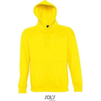 Sol's Slam Unisex mikina s kapuc. žltá lemon