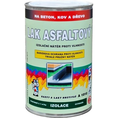 Lak asfaltový A1010 1999 černý Varianta: Lak asfaltový A1010 1999 černý 9 Kg