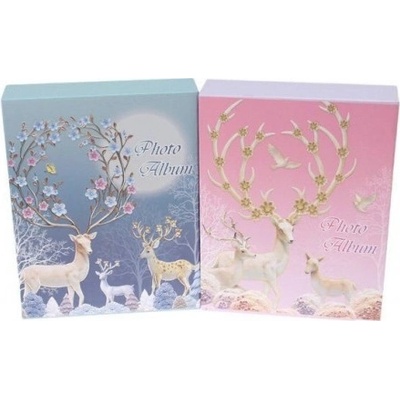 Fotoalbum jelení rodina na 200 fotografií, modrá