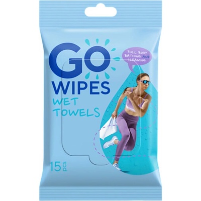 GoWipes Osvěžující vlhčené ručníky pro aktivní životní styl (Sport) 15 ks