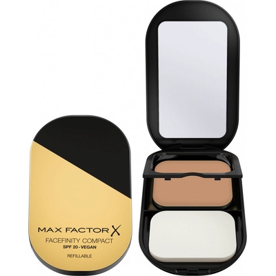 Max Factor Facefinity Refillable kompaktný zmatňujúci make-up SPF20 003 Natural Rose 10 g