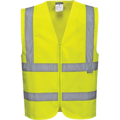PortWest HI-VIS C375 reflexní vesta na zip HV žlutá