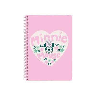 Minnie Mouse Папка с пръстени Minnie Mouse Minty Розов 15.5 x 22 x 1 cm
