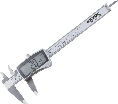 Extol Premium 8825220 měřítko posuvné digitální nerez 0-150mm
