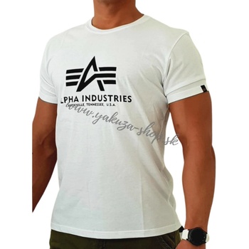Alpha Industries Basic T-Shirt White tričko pánske biele