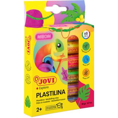 JOVI plastelína neonové farby 6x15 g