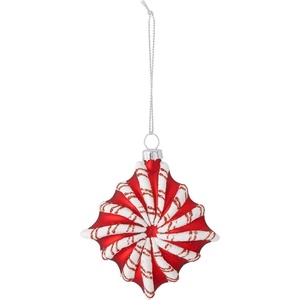 Bloomingville Стъклена Коледна украса 9 cm Candy - Bloomingville (82060094)