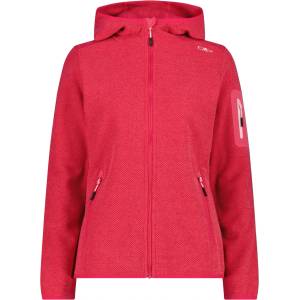 CMP Дамско поларено яке Cmp Women's Jacket Fix Hood Jacquard Knitted 3H19826 Fleece jacket - Carminio / Pink - размер 34 (EU) (105-4940-3111)