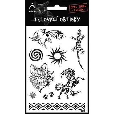 Černé tetovací obtisky orel
