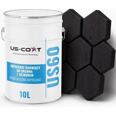 Impregnace na dřevo US-Coat černá 10 l ochranná