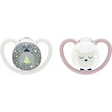 Nuk Cumlík Perfect Match Air Night 2 ks Firefly/sheep