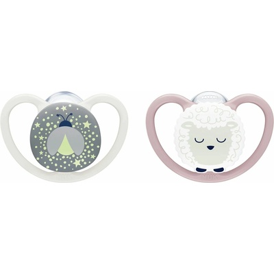 Nuk Cumlík Perfect Match Air Night 2 ks Firefly/sheep