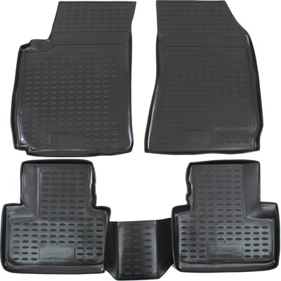 Koberce gumové J&J AUTOMOTIVE Humer H3 2005-2010 se zvýšeným okrajem