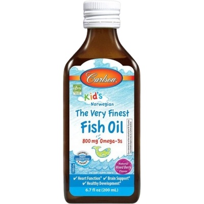 Carlson Labs Kid's The Very Finest Fish Oil 800 mg [200 мл] Горски плодове