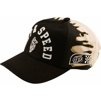 Troy Lee Designs Unstructured Curved Snapback Finish Line Black / Pumice