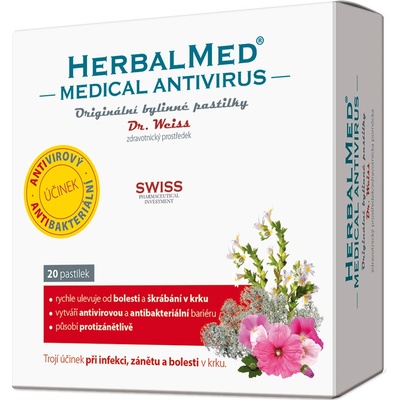 Simply You Herbalmed Medical Antivirus Dr. Weiss 20 pastilek – Hledejceny.cz
