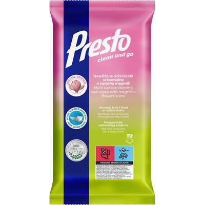 Presto vlhčené utierky univerzal 72ks