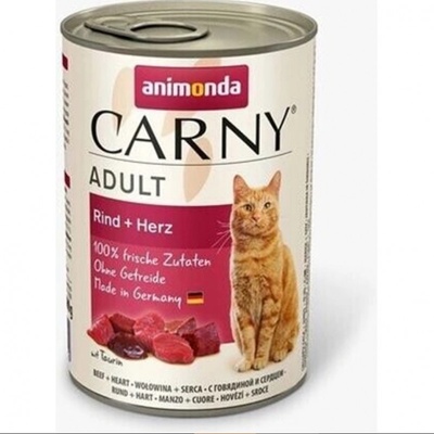 Animonda CARNY cat Adult hovädzie a srdiečka 6 x 400 g