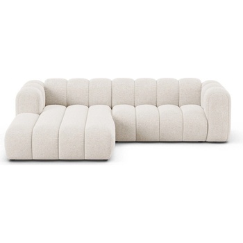 Micadoni Кремав шенилов ъглов диван (ляв ъгъл) Lupine - Micadoni (MIC_LC_M_214_F1_LUPINE1)