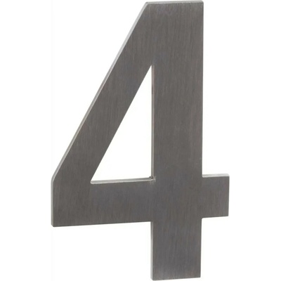 Walteco Domové číslo ""4"" nerez samolepiaci, 50 mm