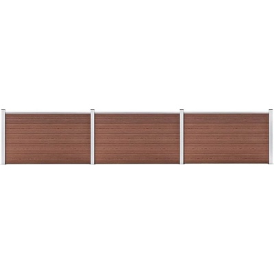 zahrada-XL Zahradní plot WPC 526 x 106 cm hnědý