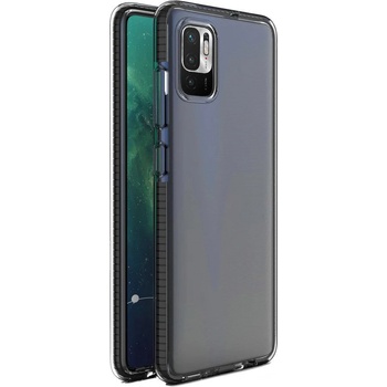 HQWear Кейс с цветна рамка Spring Case за Xiaomi Redmi Note 10 5G/Poco M3 Pro, Черен (KXG0020838)