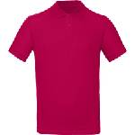 B&C Collection B&c inspire polo men / Мъжка поло тениска с къс ръкав от органичен памук - малинов цвят m (01043031102)