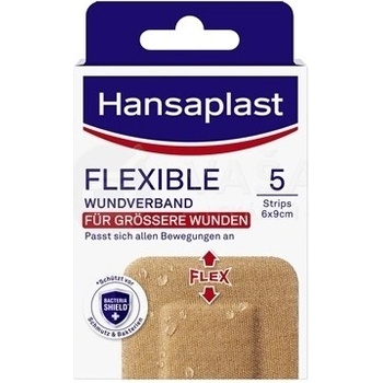 Hansaplast Flexible XXL elast.náplast 6 x 9 cm 5 ks