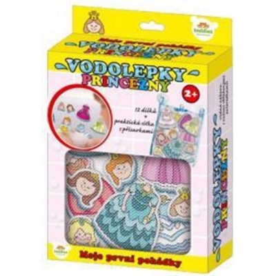 Teddies Vodolepky Moje první pohádky Princezny pěnová sada se síťkou 12ks v krabici MPP