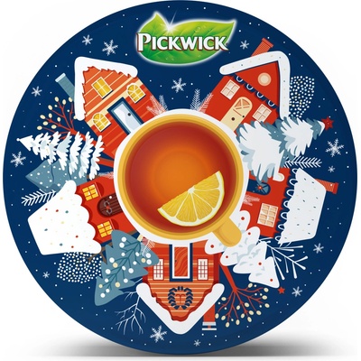 PICKWICK Kolekce čajů v kruhové plechovce 45 sáčků