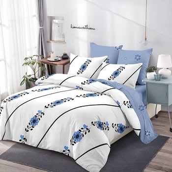 EmonaMall Двулицево спално бельо EmonaMall, 6 части - Модел S17818 (S17818-10000d-C-817)