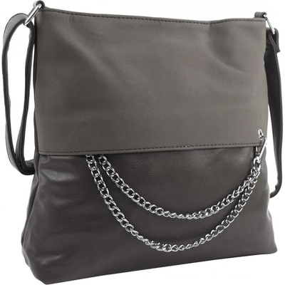 dámská crossbody kabelka se řetízkem NH8146 šedá