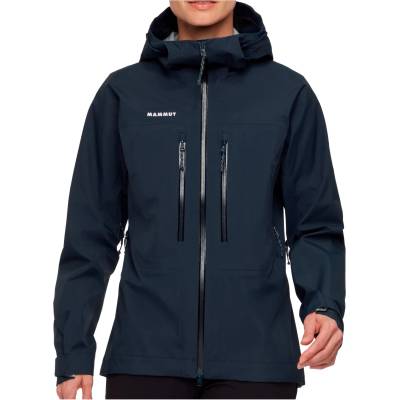 Mammut Дамско водоустойчиво яке Mammut Women's Taiss Hardshell Hooded Jacket Waterproof jacket - Marine - размер XS (102-4976-0211)