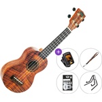 Mahalo MA1KA Artist Elite Series Premium SET Photo Flame Koa Сопрано укулеле (MA1KA-PREMIUM-SET)