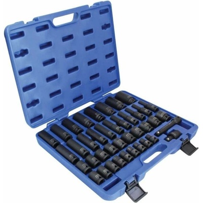 Sada zástrčných hláv 1/2", úderových, 9 30 mm, 40 ks – Asta A HEX40F