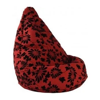 Image 1 of Pufrelax Калъф за пуф круша, 160л. , Nirvana Light - Poppy, (Не съдържа пълнеж), Гама Premium