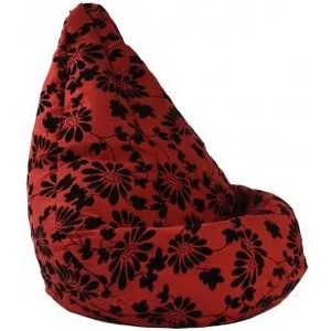 Pufrelax Калъф за пуф круша, 160л. , Nirvana Light - Poppy, (Не съдържа пълнеж), Гама Premium