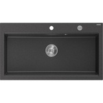Mexen Slido Гранитна кухненска мивка с 1 корито 900 x 500 mm, черна на точки, (6528901005-76) Мивка за вграждане