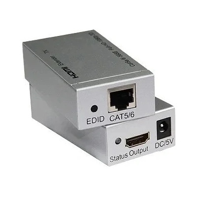 PREMIUMCORD HDMI extender na 60m přes jeden kabel Cat5e/Cat6 - khext60-1