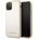 GUESS Iridescent Leather Hard Case - дизайнерски кожен кейс за iPhone 11 Pro (златист)