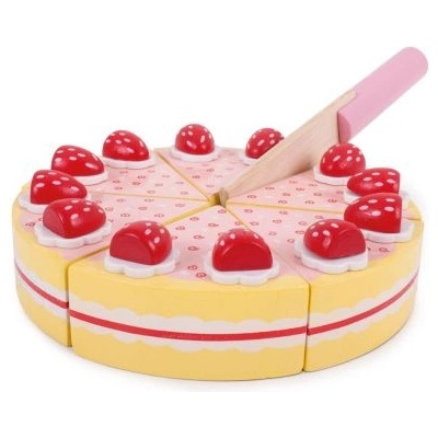 Bigjigs Toys - Дървена торта с ягоди (BJ374)