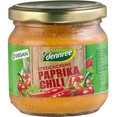 Dennree Rastlinná nátierka Paprika Chilli BIO 180 g