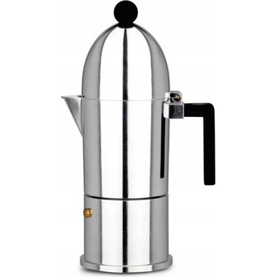 Alessi LA CUPOLA Kávovar - Lúhovač 300 ml na Indukciu / Rukoväť Čierna