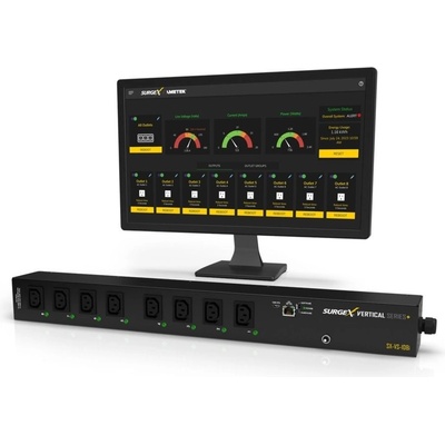 Разклонител SurgeX SX-VS-108l IP-controlled power supply, 240V/10A, OUT: 8x IEC-C13 (SX-VS-108i)