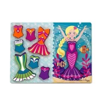 Melissa & Doug Дървен пъзел Дрехи за русалка Melissa and Doug, 000772190237