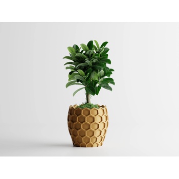 Кашпа Beehavia Малка, 203x203xH195мм- Златна