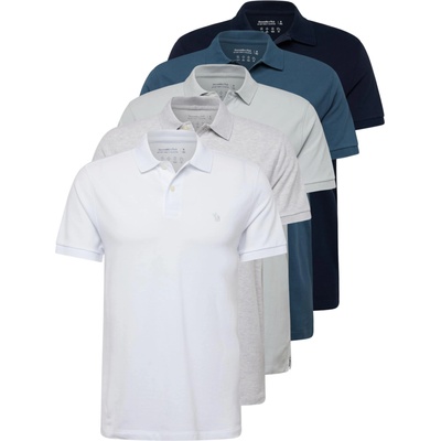 Abercrombie & Fitch Тениска синьо, сиво, бяло, размер XL