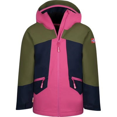 TROLLKIDS Детско зимно яке Trollkids Girl's Rauland Jacket Winter jacket - Dusky Olive / Light Magenta / Navy - размер 164 (EU) (703-4001-0319)
